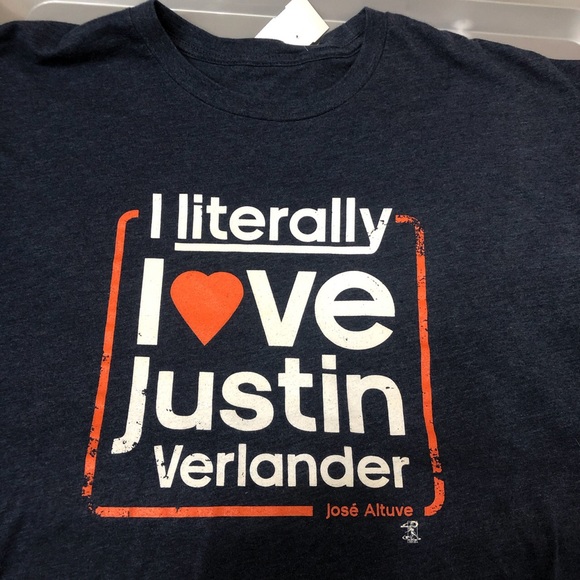 HOUSTON ASTROS "ALTUVE" Size 2XL T-SHIRT ("I Love Justin Verlander" quote) - Picture 1 of 1